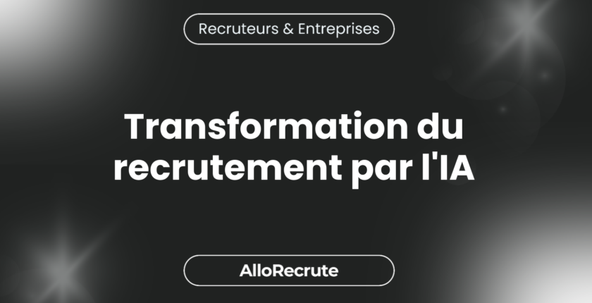 "Le recrutement à l'ère numérique : Comment l'intelligence artificielle et l'automatisation transforment le processus de recrutement"Transformation du recrutement par l'IA