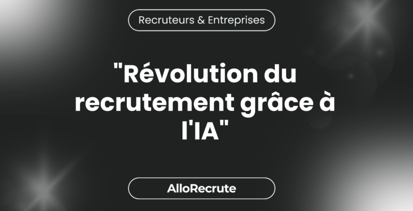 L'avenir du recrutement : comprendre l'impact de l'IA et de l'automatisation sur le processus de recrutement"Révolution du recrutement grâce à l'IA"